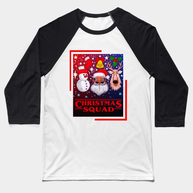 Christmas Squad Funny merry christmas 2022 Baseball T-Shirt by CartWord Design